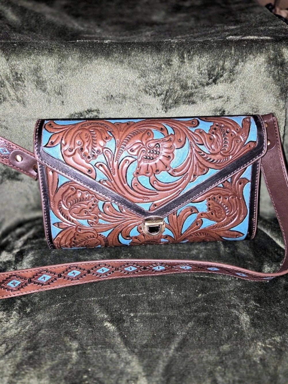 Myra Tooled Crossbody